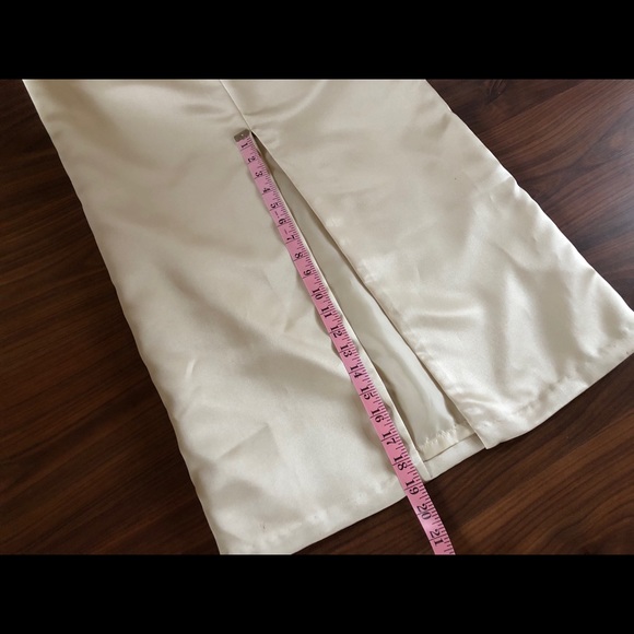 Champagne Formal Dress w/ shawl - Picture 9 of 10